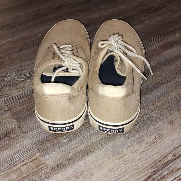 Sperry top sider tan  canvas loafers Sz 11.5 - Picture 5 of 8